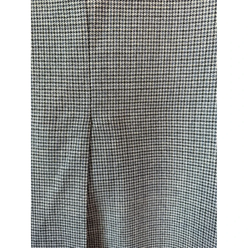 Ralph Lauren Wool‎ Blazer 42L Houndstooth Gray Sport Coat Old Money Academia